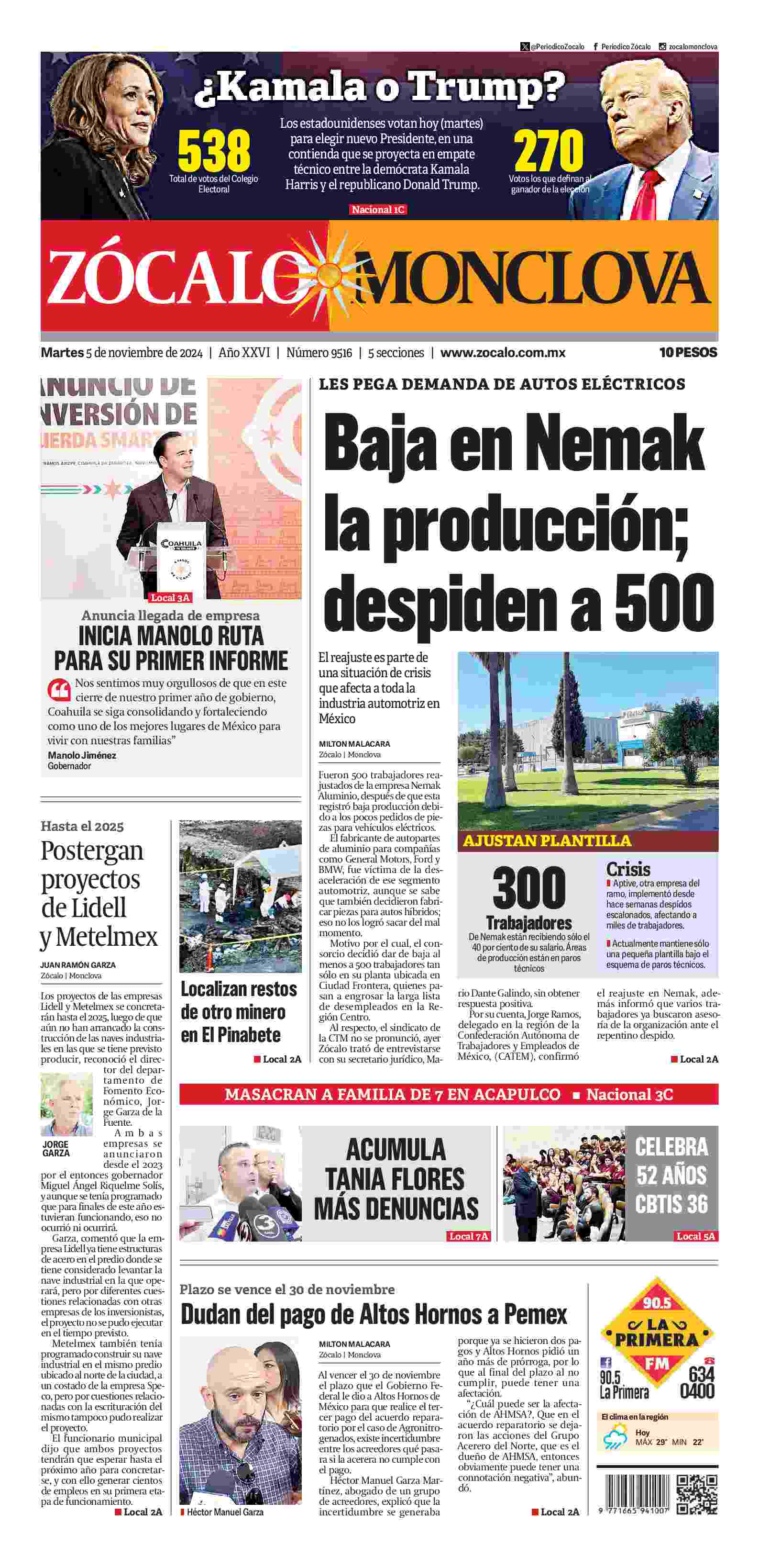 Monclova edición impresa