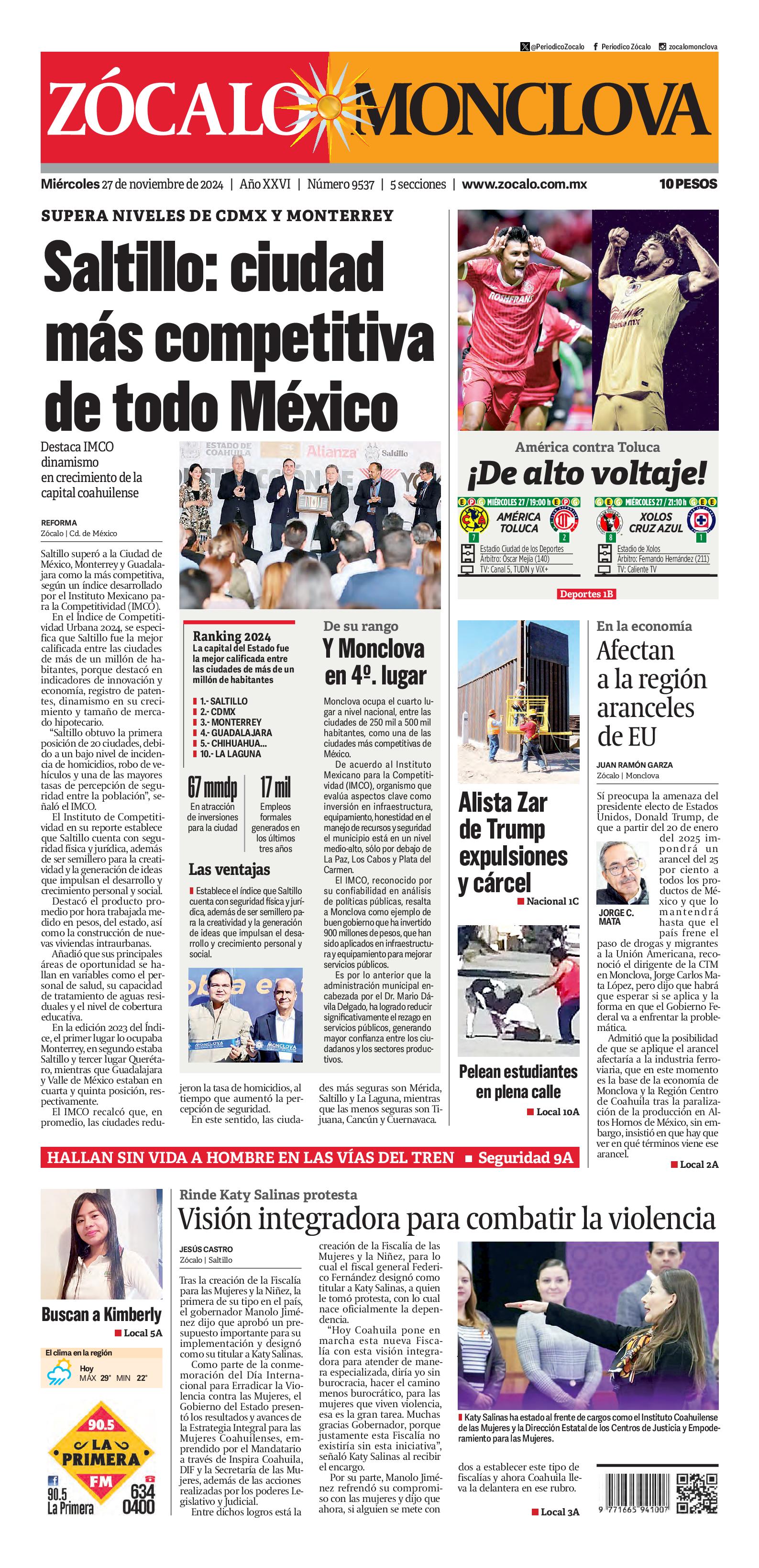 Monclova edición impresa