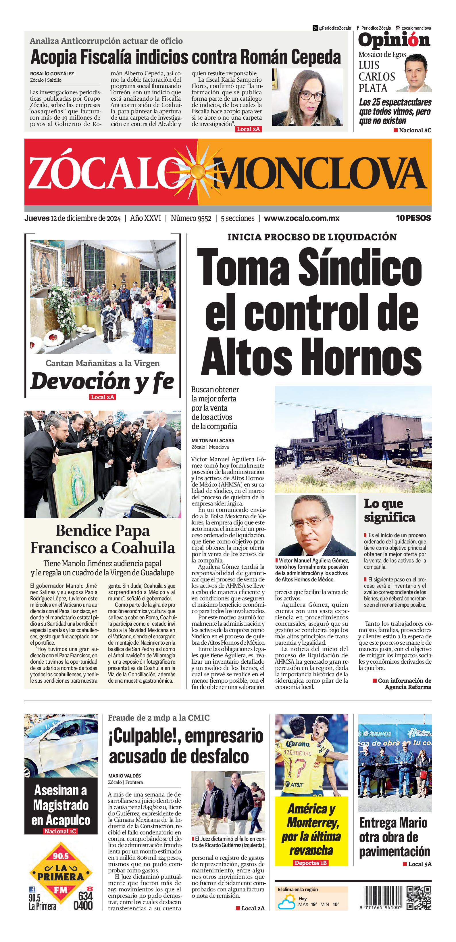 Monclova edición impresa