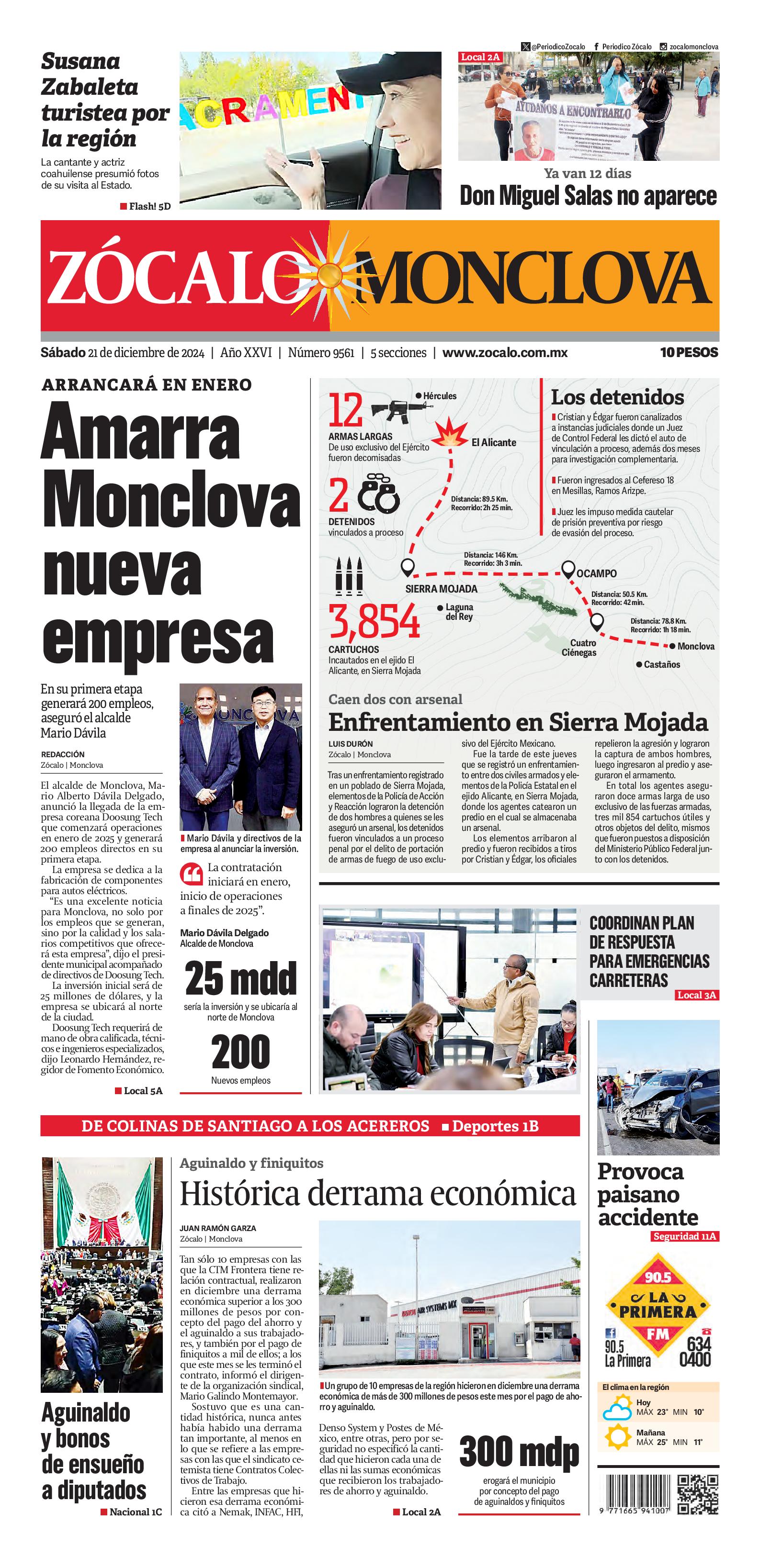 Monclova edición impresa