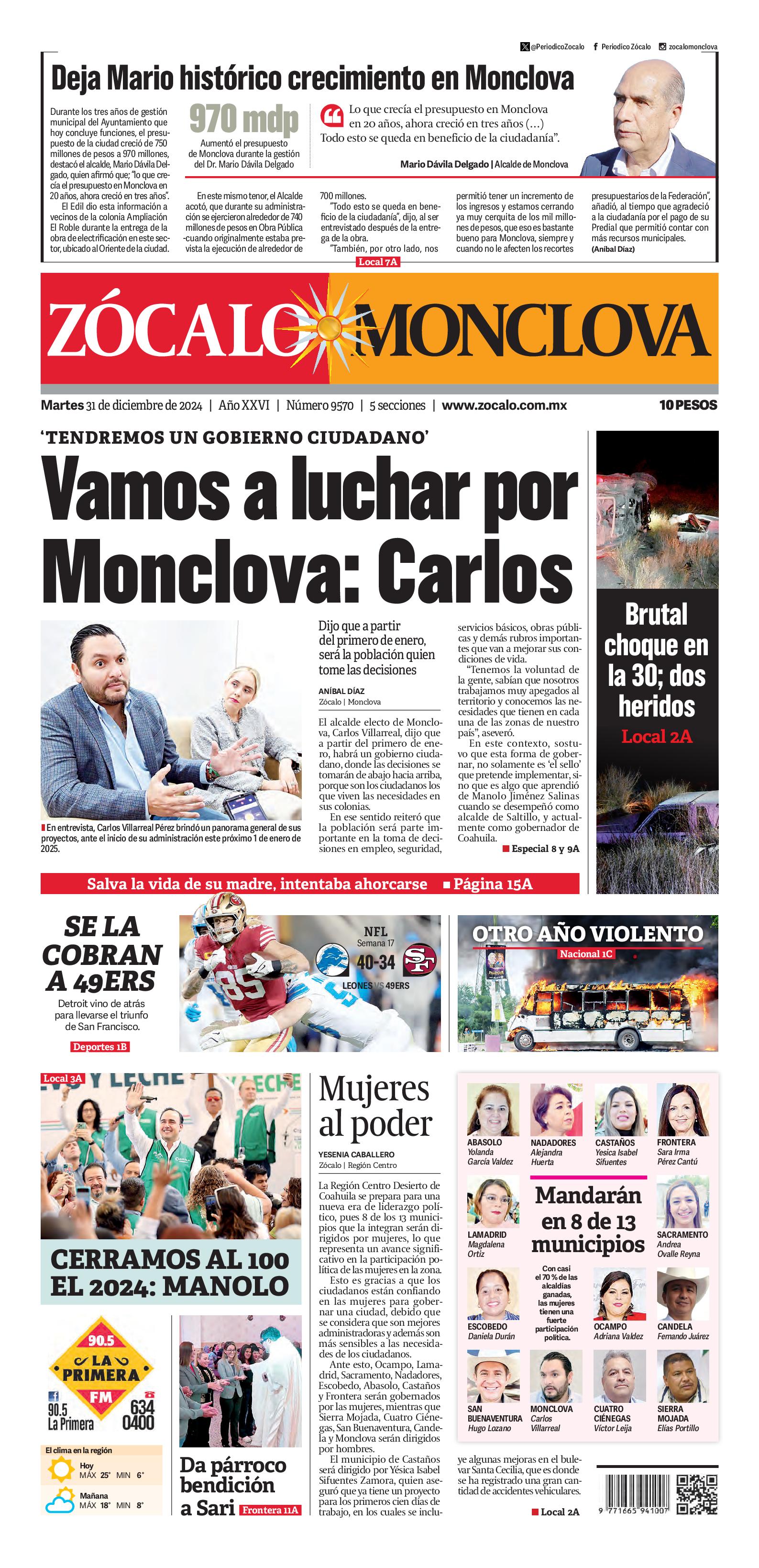 Monclova edición impresa