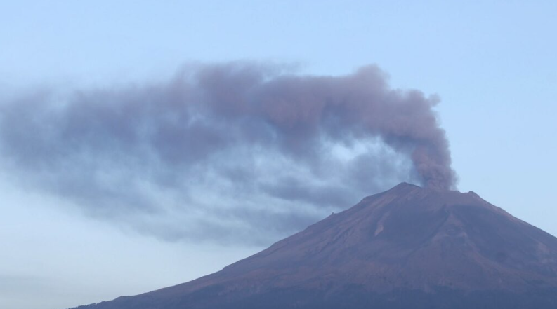 El volcán Popocatépetl sigue muy activo