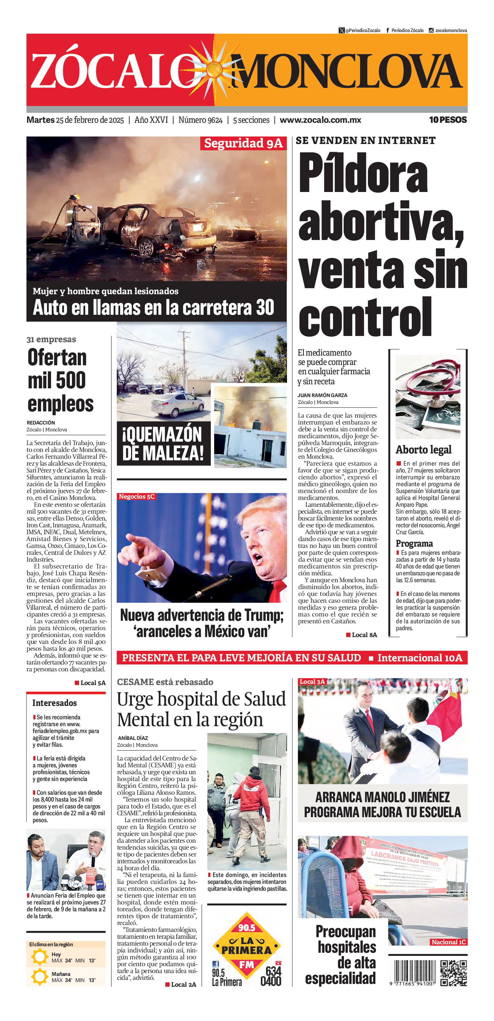 Monclova edición impresa