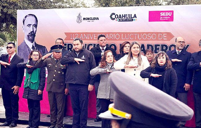 Conmemoran aniversario luctuoso de Francisco Madero y José María Pino Suárez