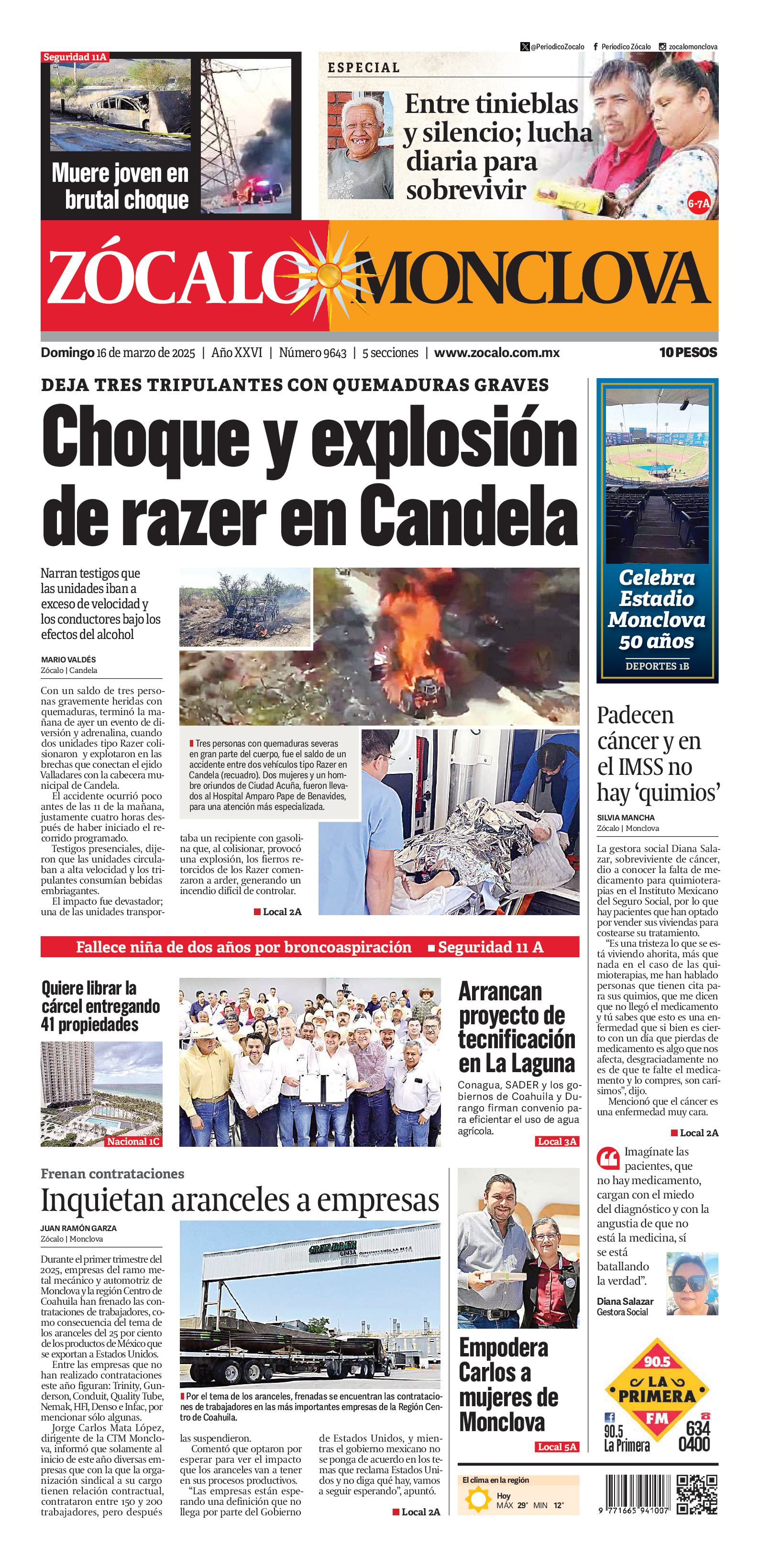 Monclova edición impresa