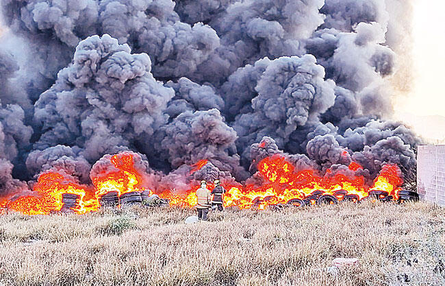 Cuestan incendios $370 mil por mes a Bomberos de Monclova y ¡aún ni empieza la temporada alta!