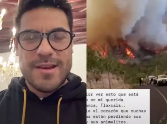 La región oriental de Tlaxcala ha sido azotada por fuertes incendios forestales; Carlos Rivera ha solicitado apoyo