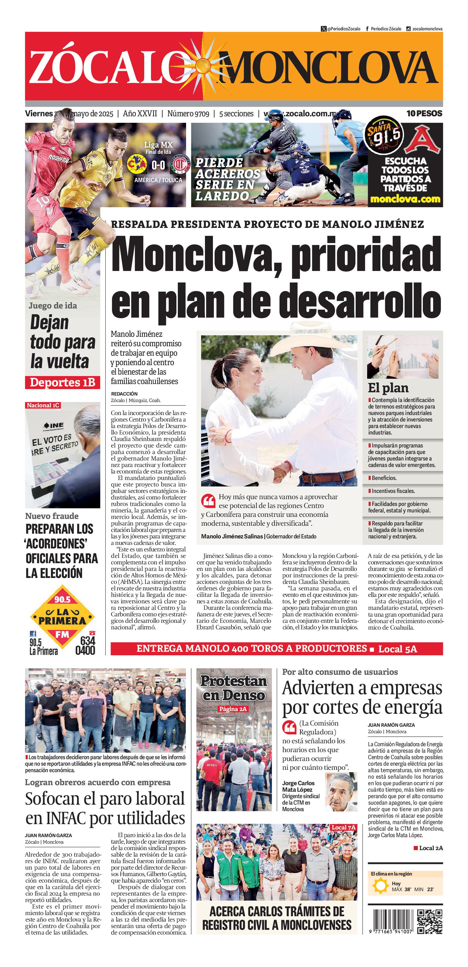 Monclova edición impresa