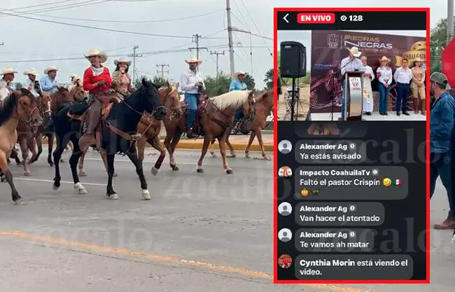 Durante una transmisión en vivo, un usuario comenzó a lanzar comentarios amenazantes dirigidos al presidente municipal