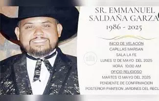 Emanuel Garza Saldaña tenía 39 años de edad y trabajaba en Moldes y Segmentos de AHMSA.