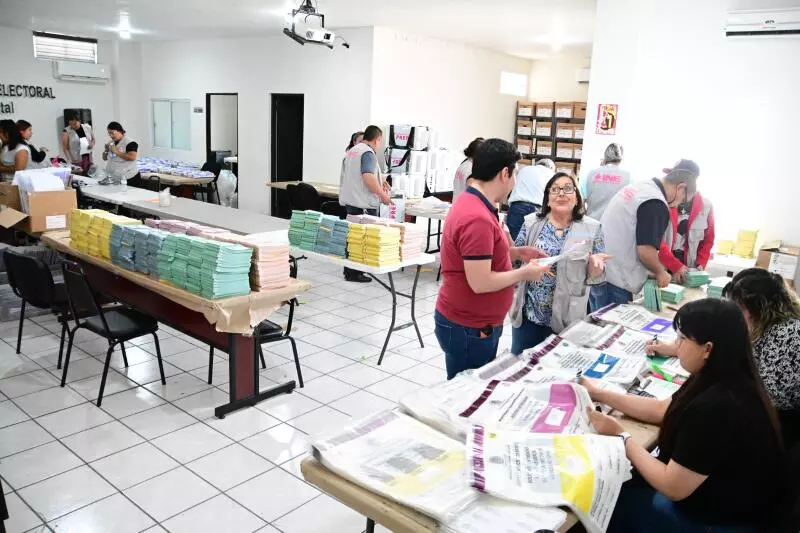 A partir de mañana lunes, la Junta Distrital 03 del INE comenzará a distribuir los paquetes electorales para las diferentes casillas, como preámbul