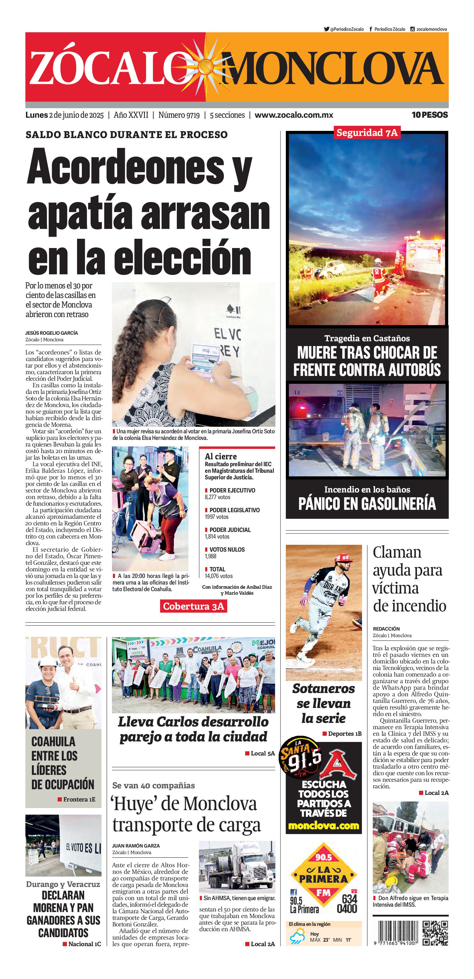 Monclova edición impresa