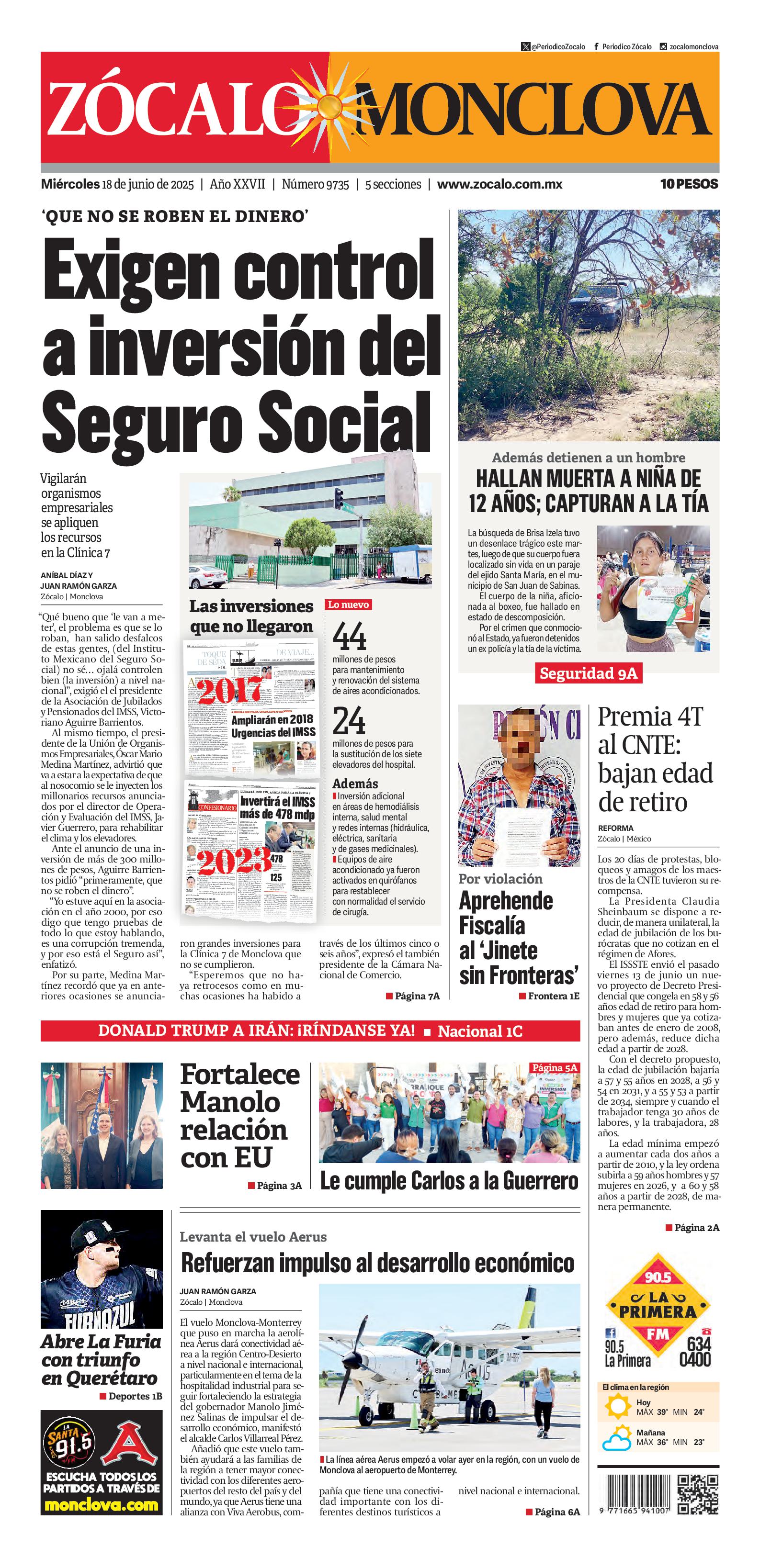 Monclova edición impresa