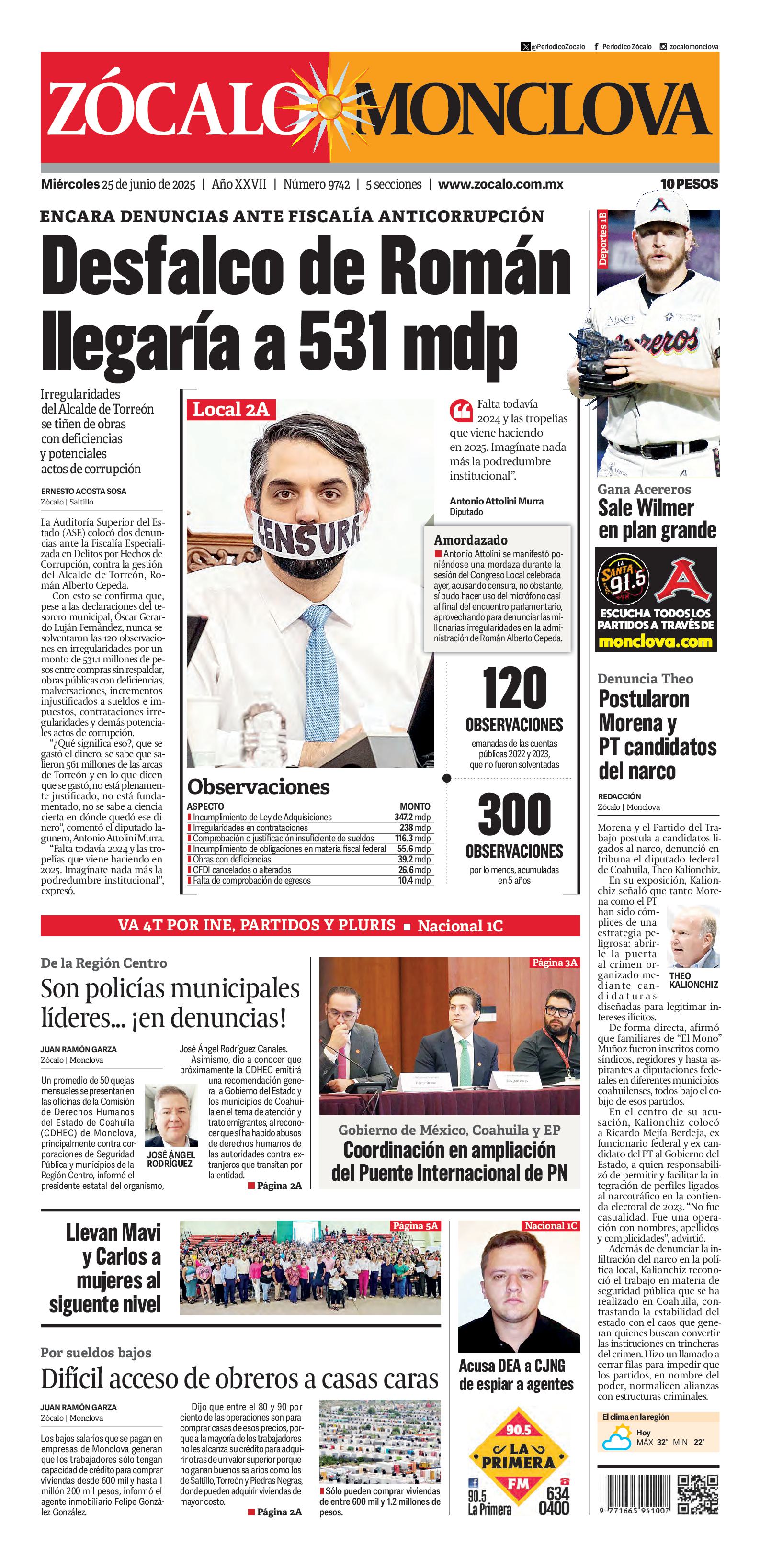 Monclova edición impresa