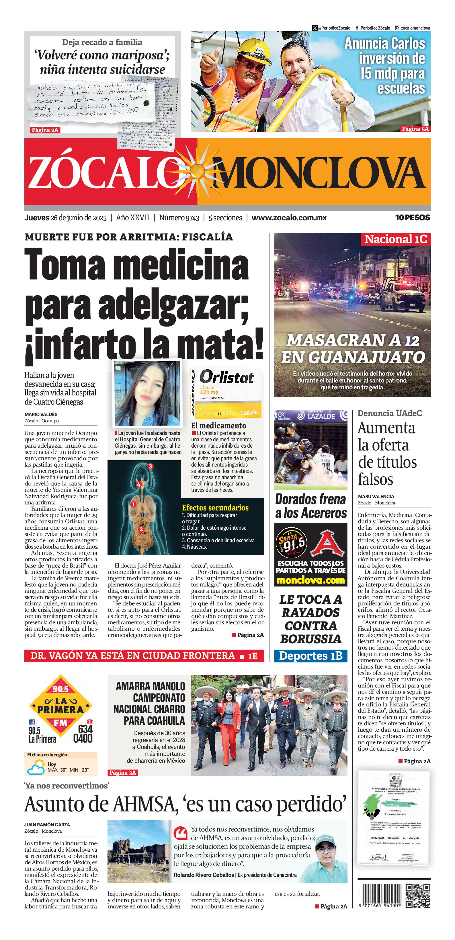 Monclova edición impresa