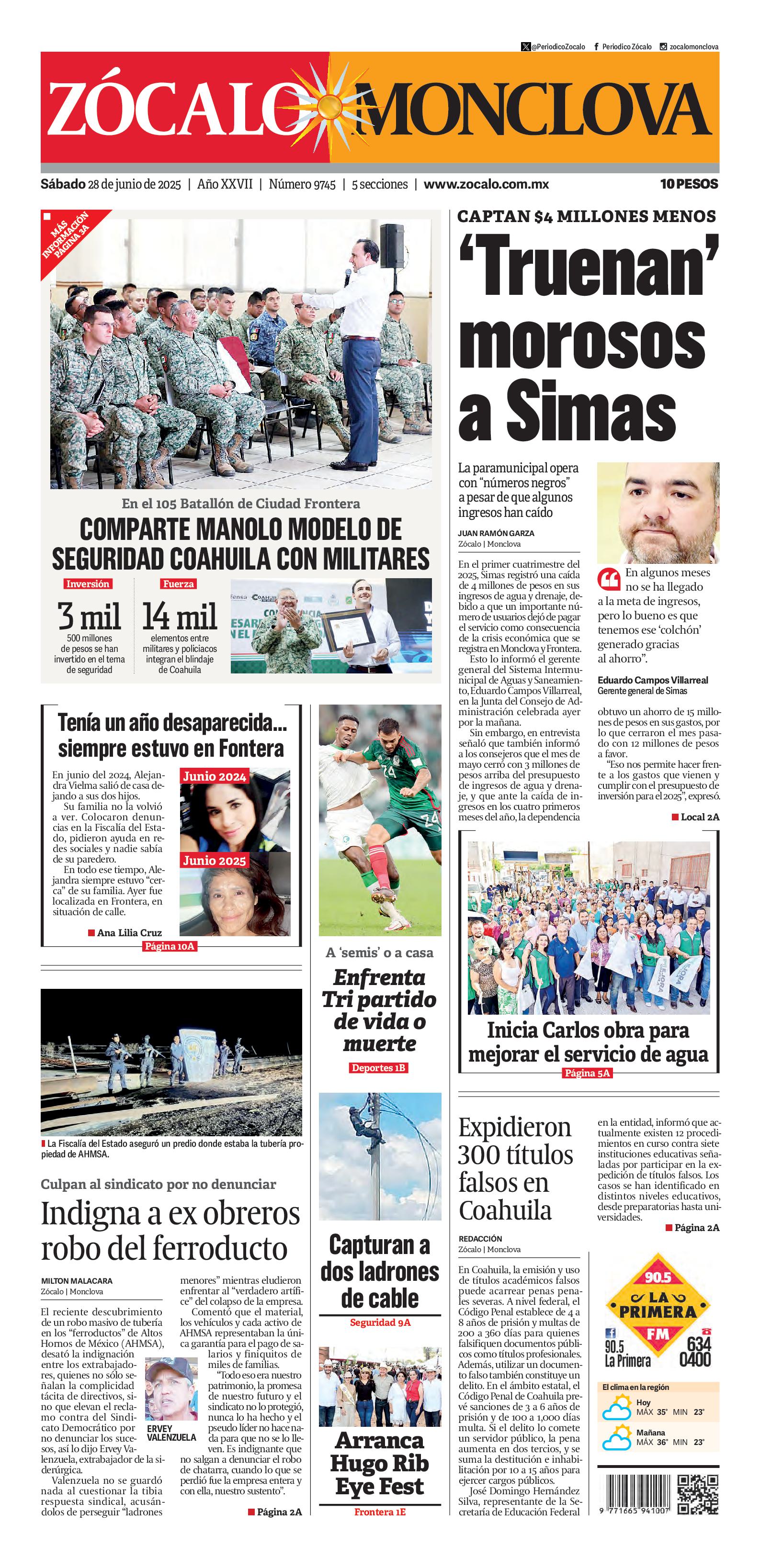 Monclova edición impresa