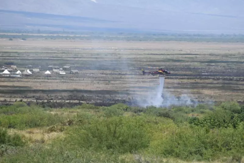  Desde la tarde del pasado miércoles, un devastador incendio se desató en el área natural protegida de las inmediaciones del río San Marcos, consu