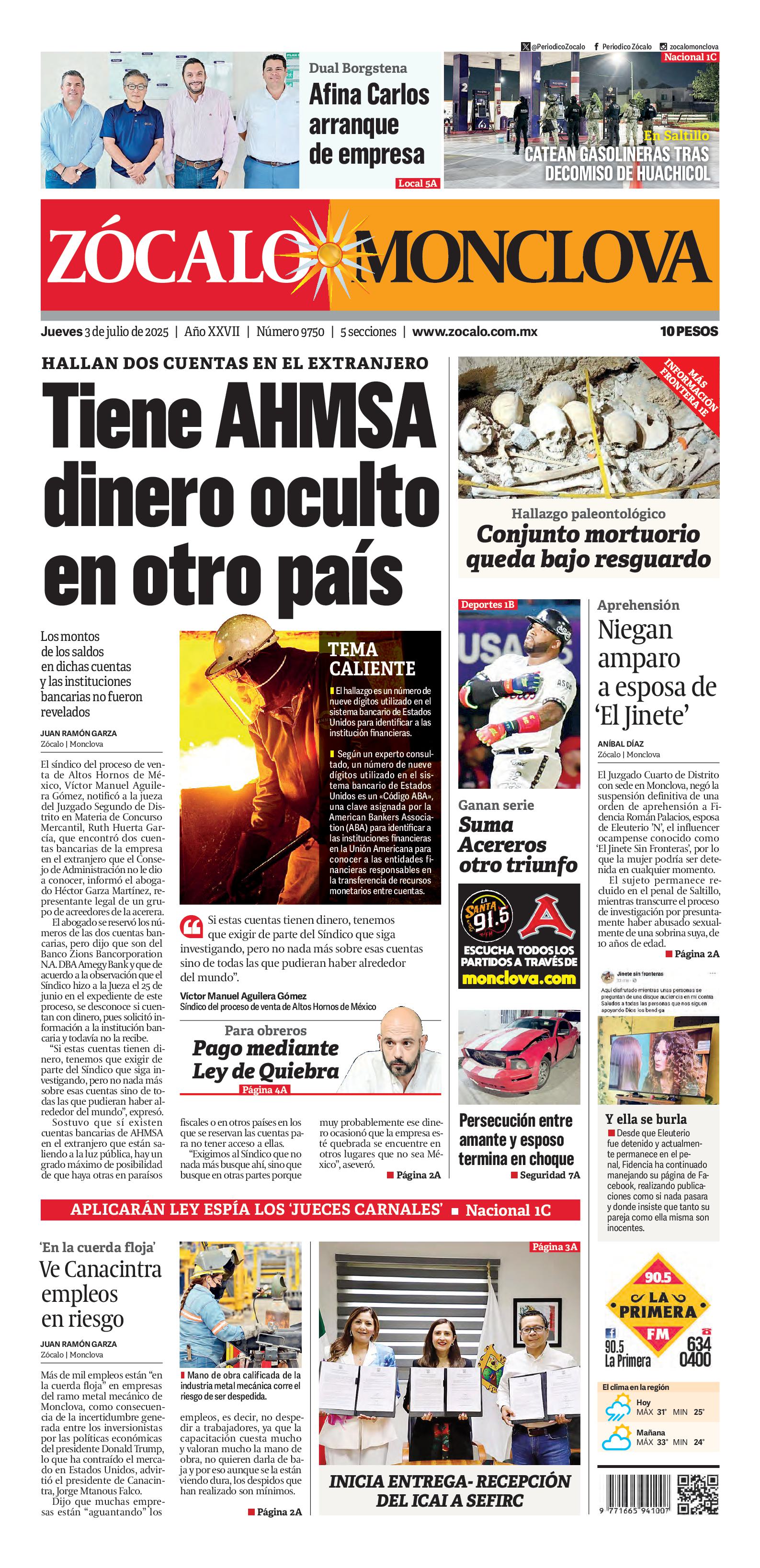 Monclova edición impresa