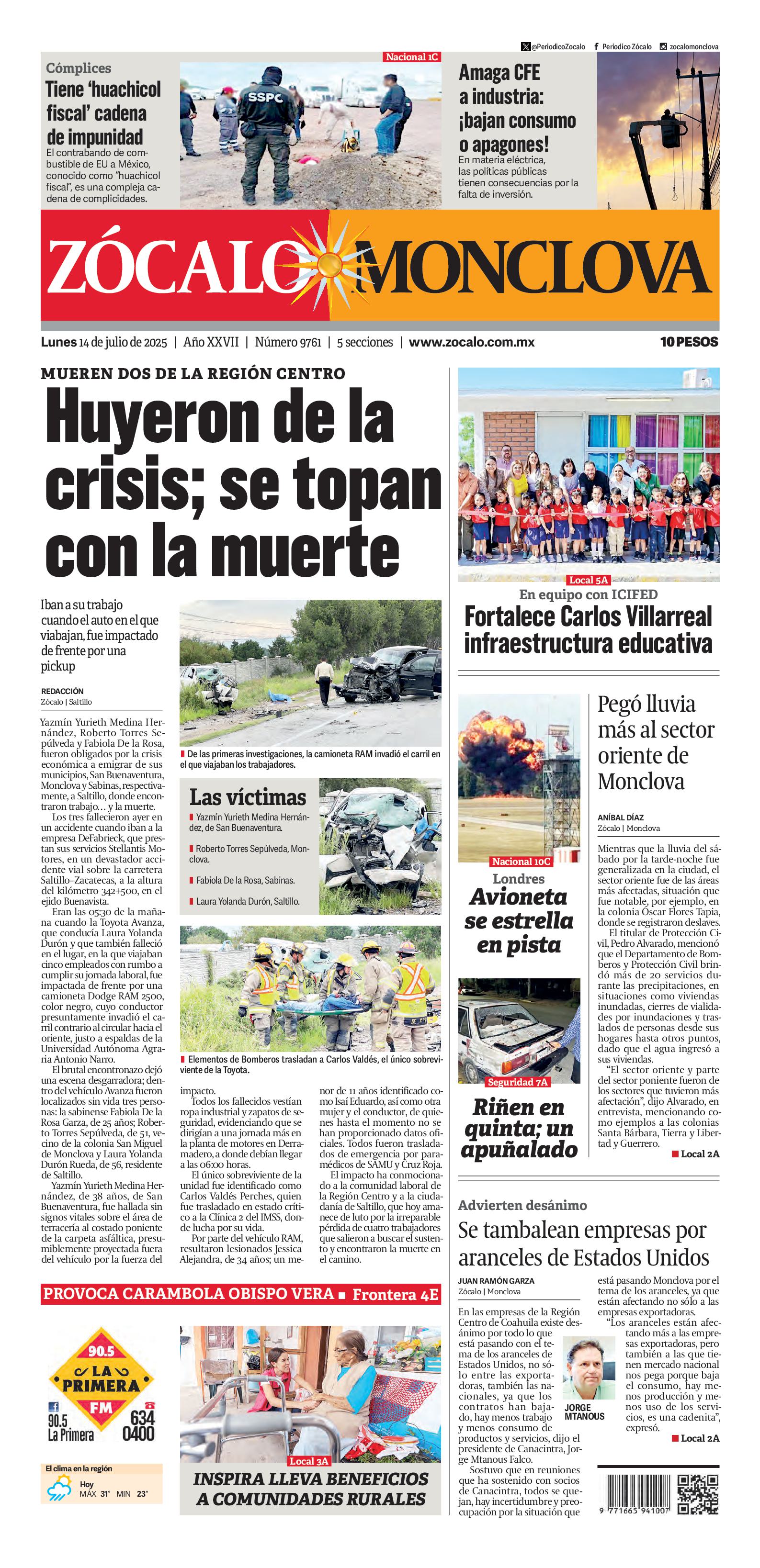Monclova edición impresa