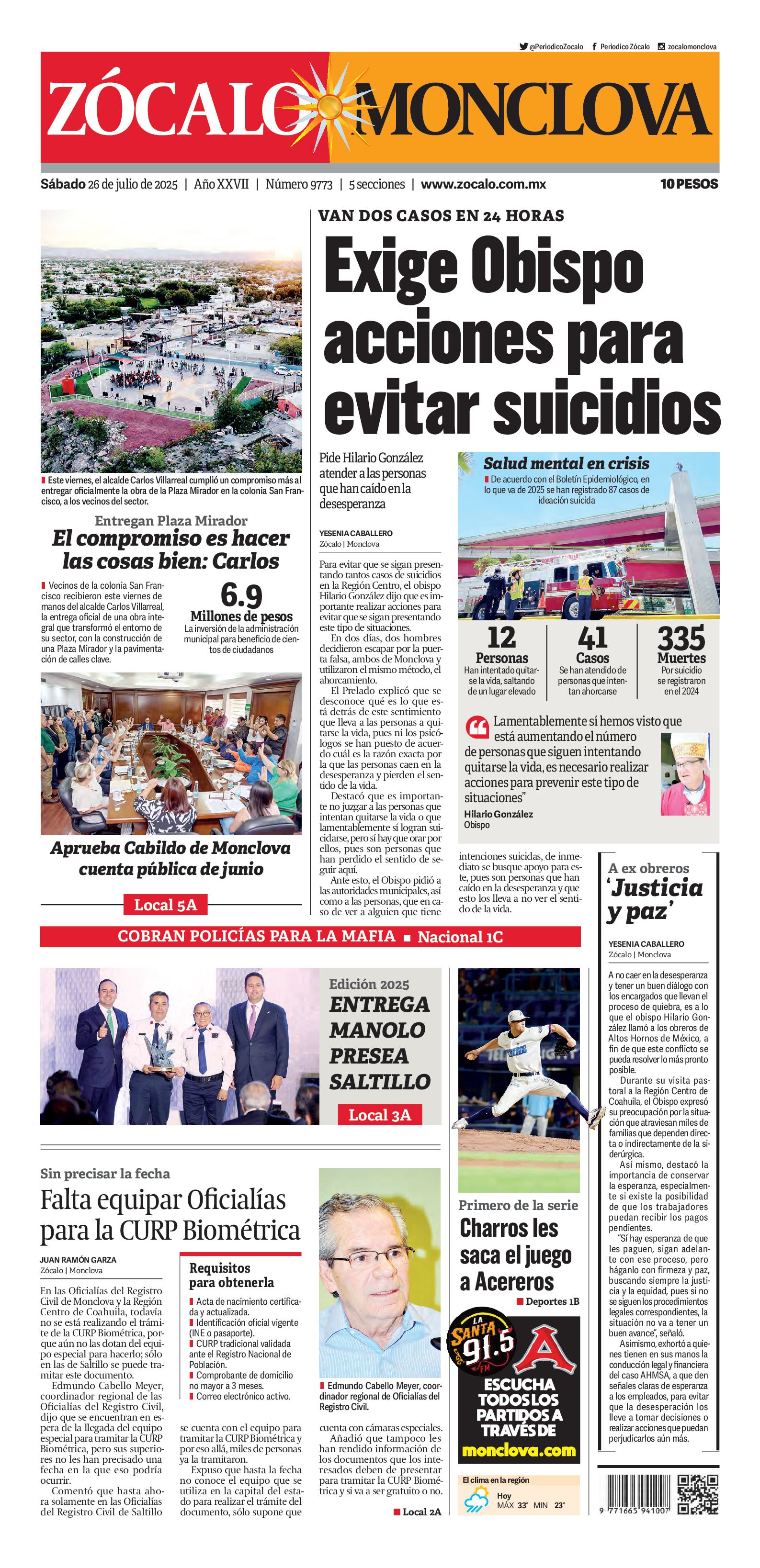 Monclova edición impresa
