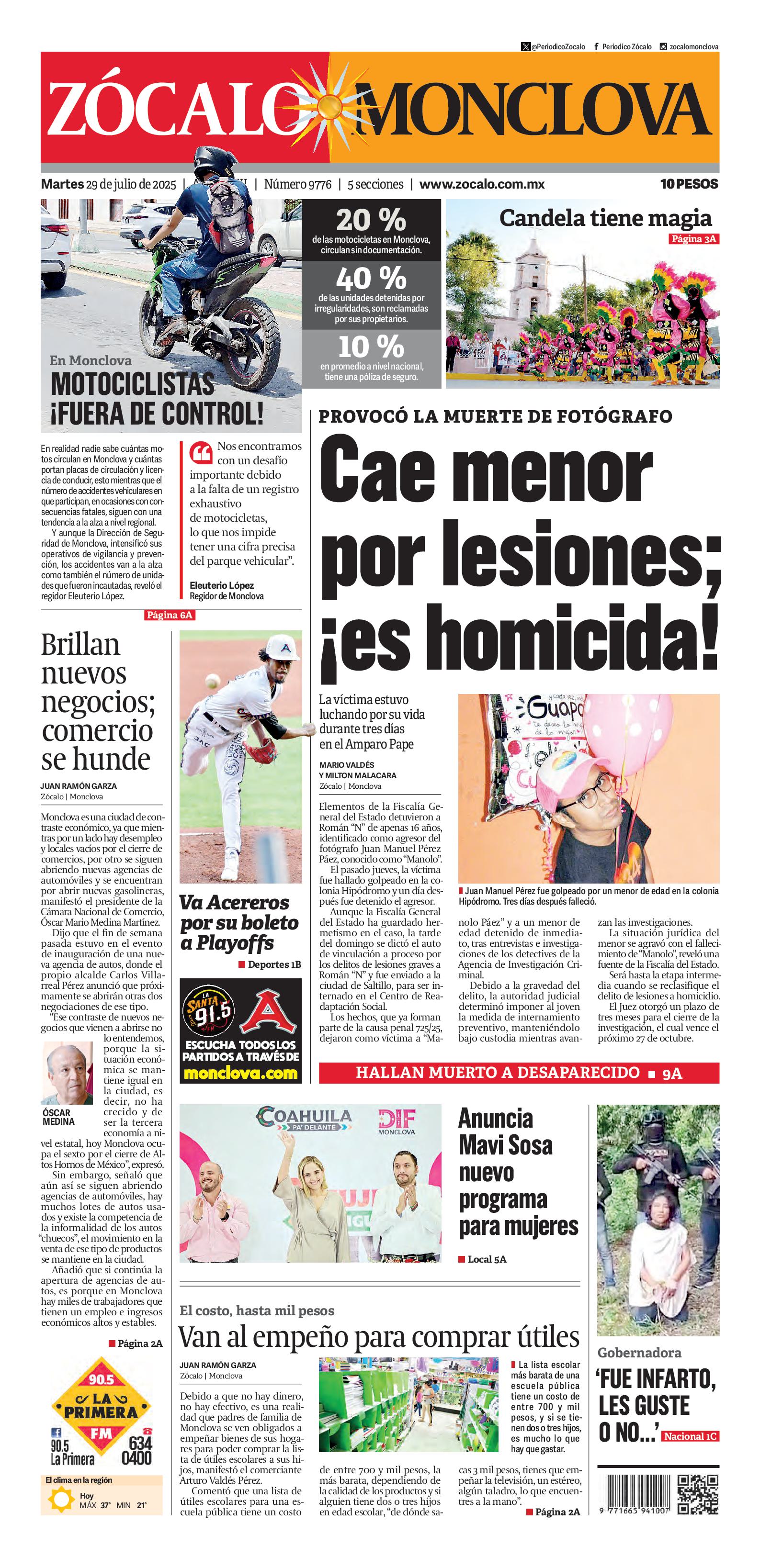 Monclova edición impresa
