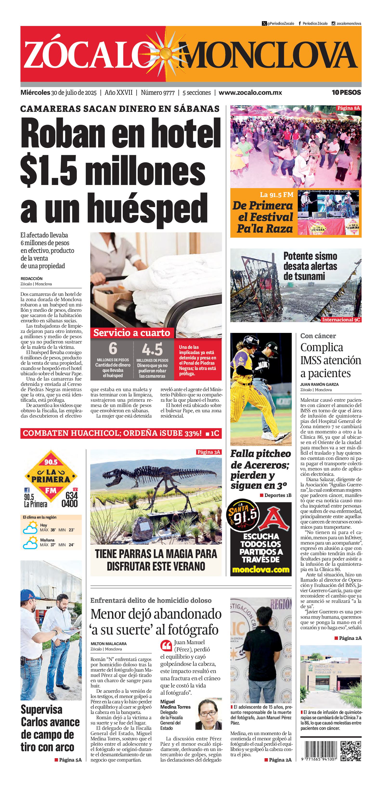 Monclova edición impresa
