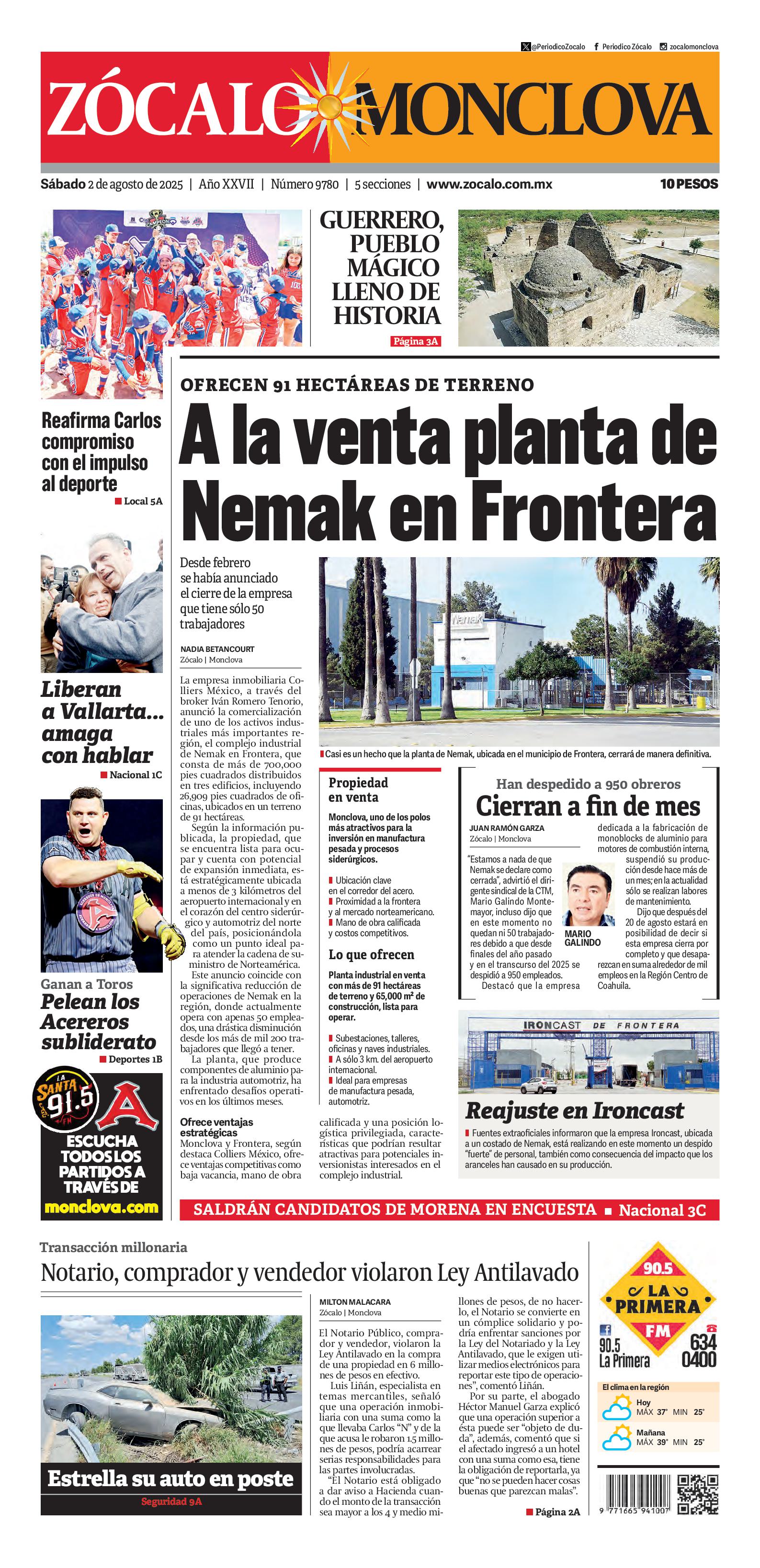 Monclova edición impresa
