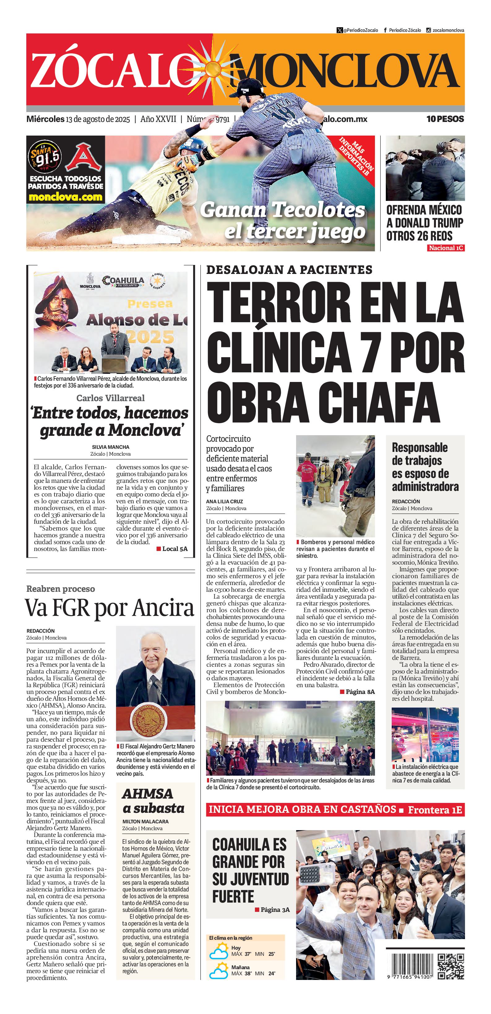 Monclova edición impresa