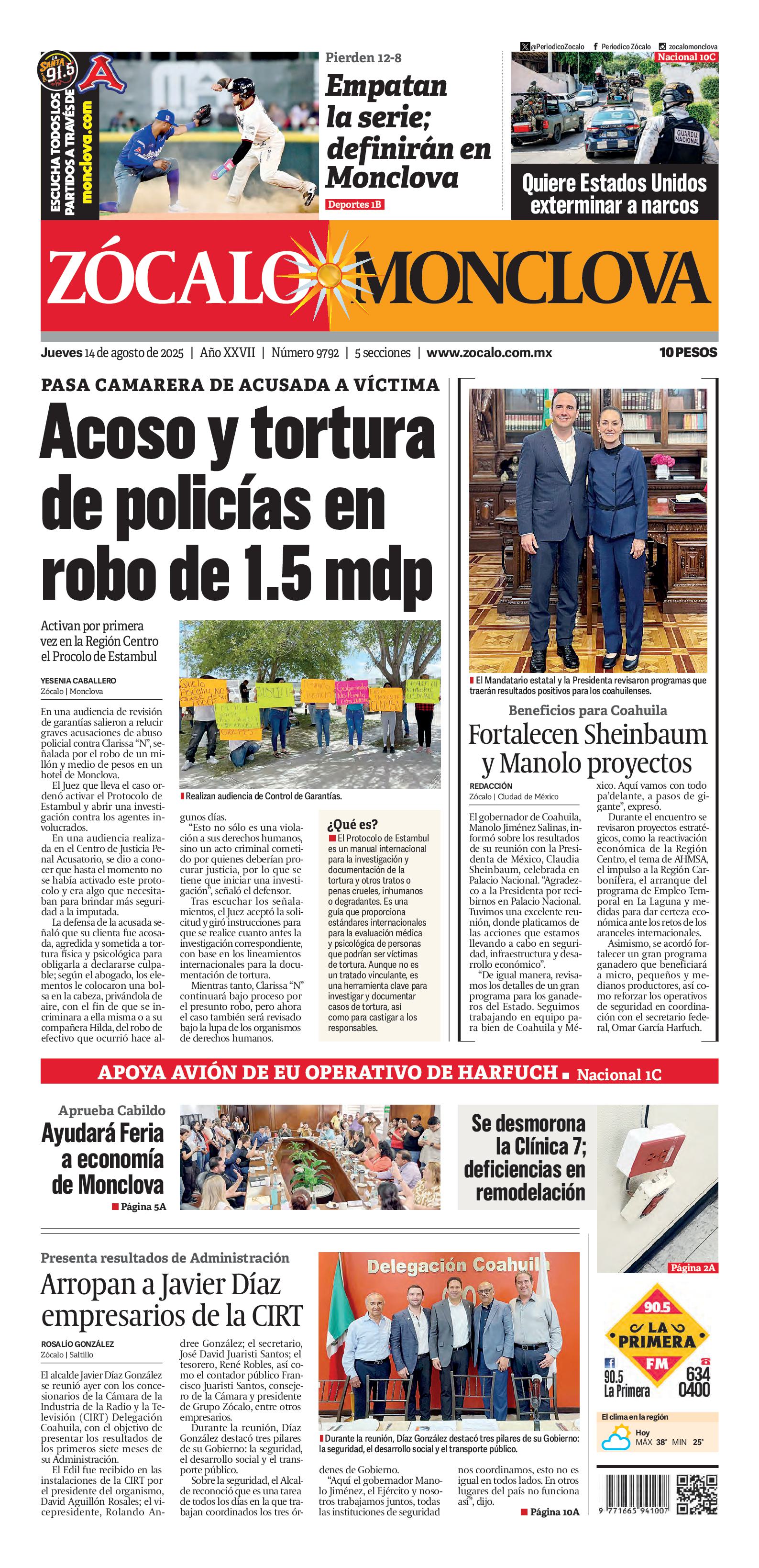 Monclova edición impresa