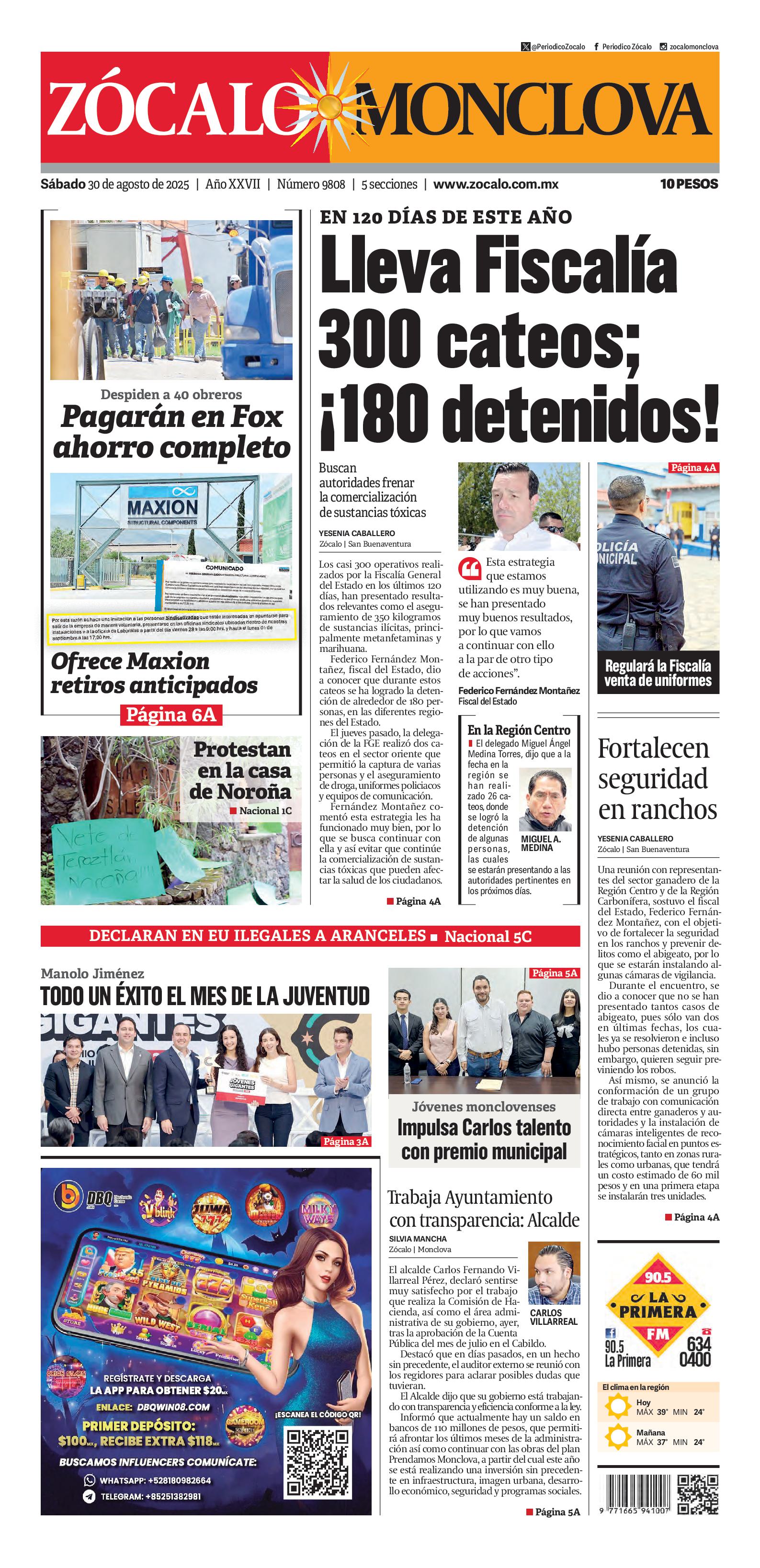 Monclova edición impresa