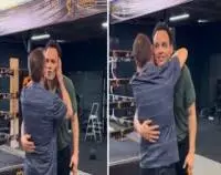 Dicha encuentro se da momentos antes de las imágenes que exponen a Chávez Jr. entrenando a tan solo un día de su liberación.