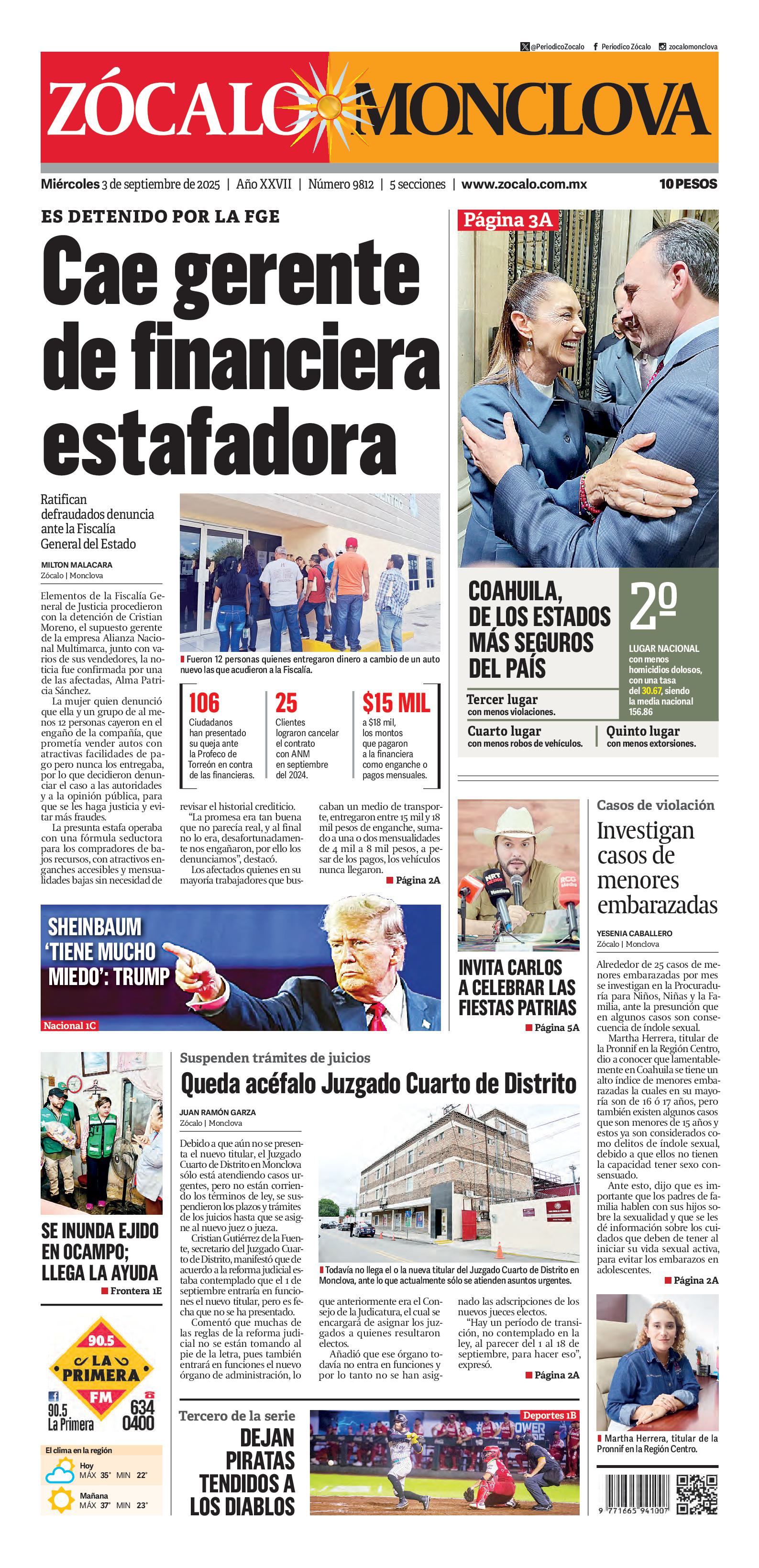 Monclova edición impresa