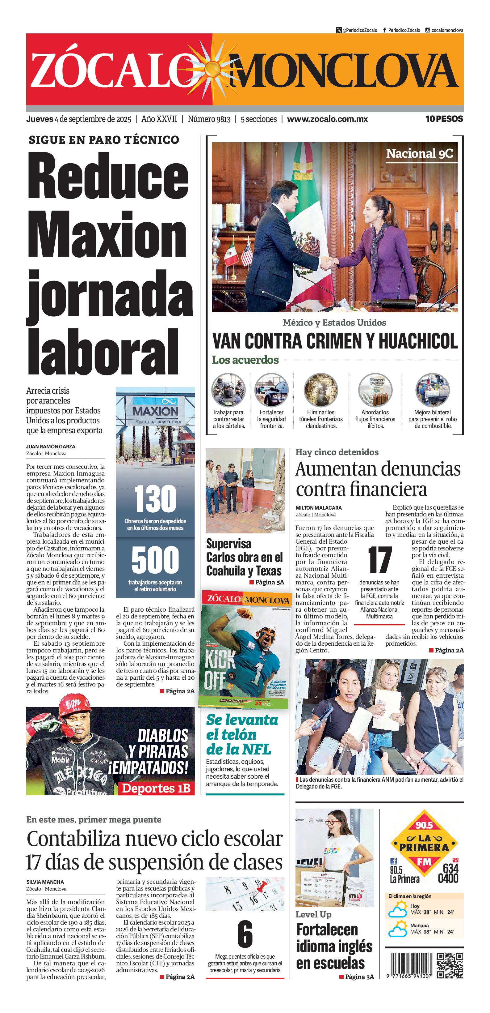 Monclova edición impresa