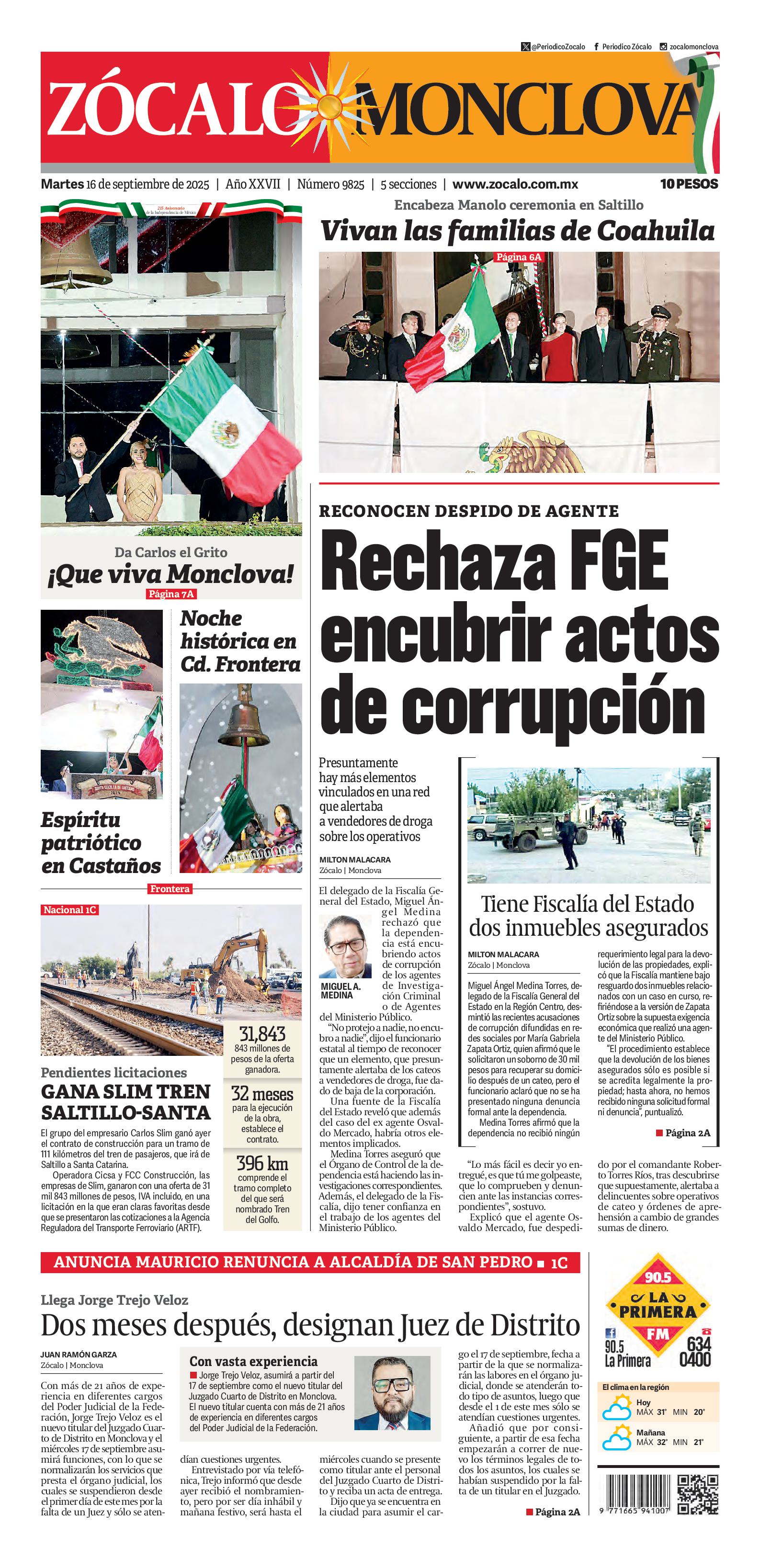 Monclova edición impresa