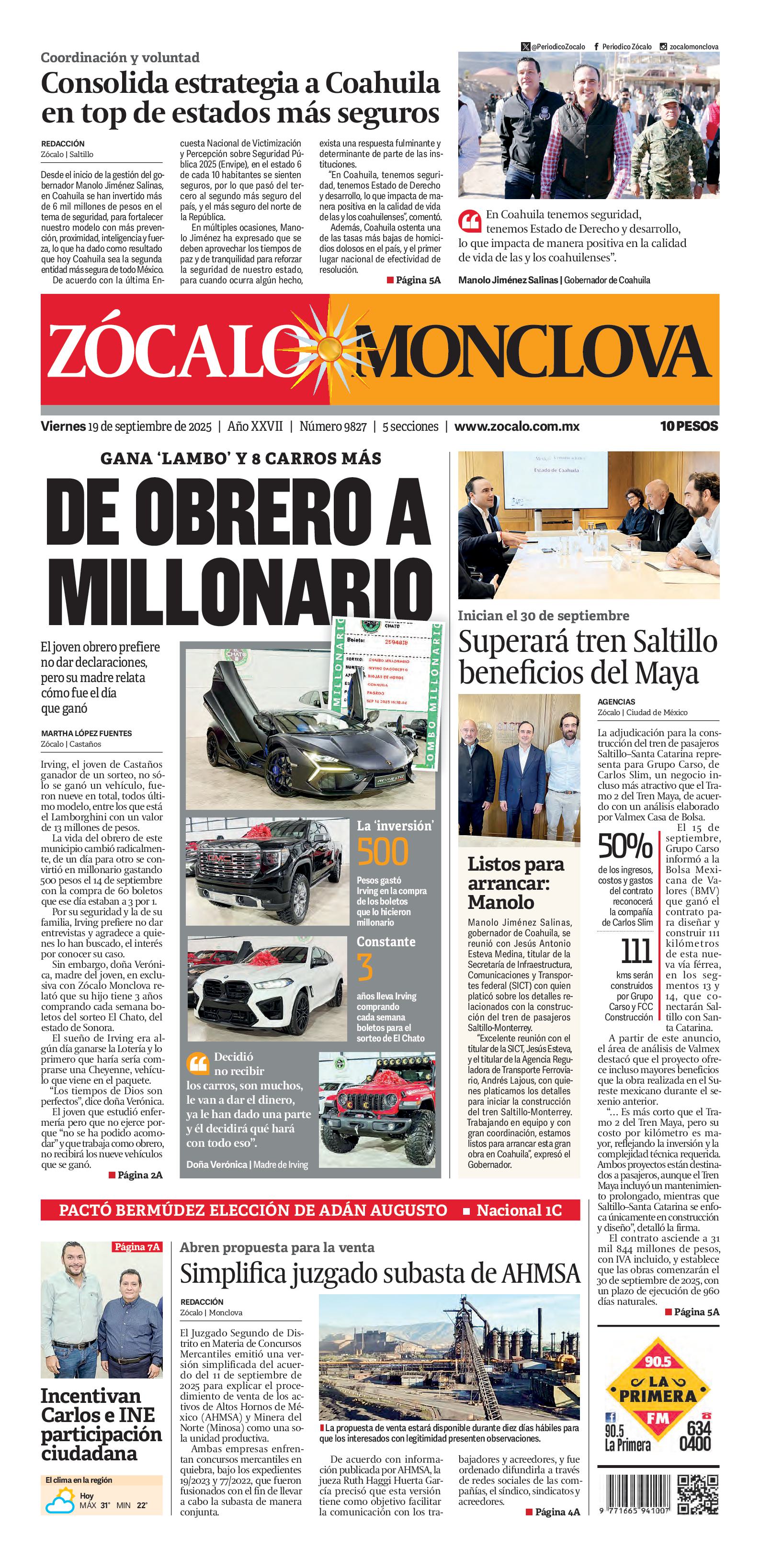 Monclova edición impresa