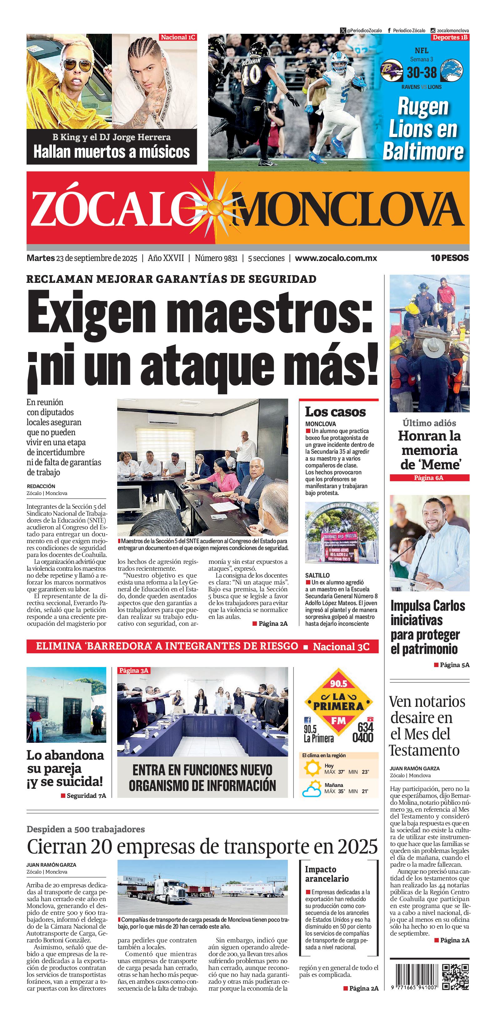 Monclova edición impresa