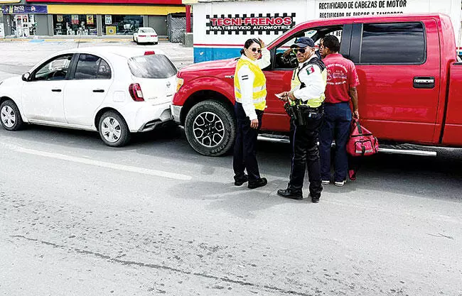 Un percance vial se registró la mañana de este jueves.