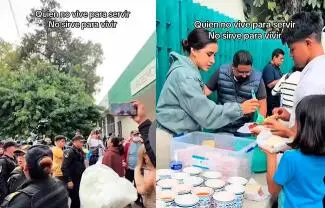Tammy Parra fue criticada por grabar su visita a hospitales donde llevó comida a familiares de víctimas de la explosión en Iztapalapa.