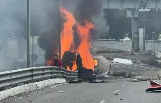El conductor perdió el control de la unidad cuando ingresaba a la glorieta de la autopista México-Puebla, señala el dictamen de la Fiscalía