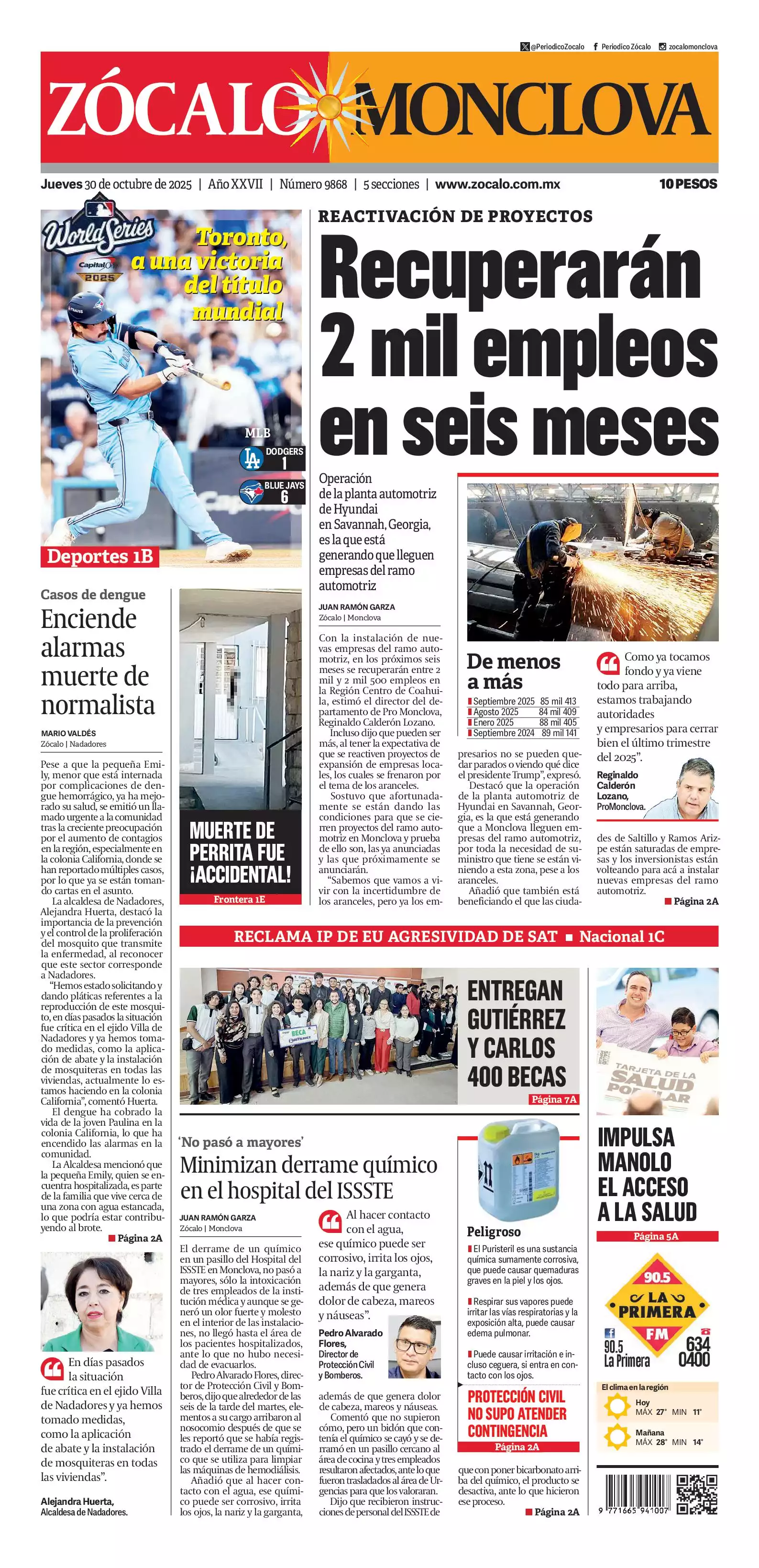Monclova edición impresa