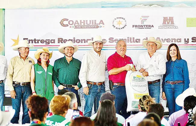 Productores recibirán 28.5 toneladas de semilla de avena y 35 de suplemento alimenticio, con inversión tripartita de 900 mil pesos