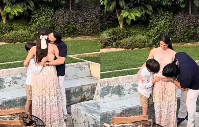 Con un emotivo video, la ex pareja del actor de Vecinos, anunció que está embarazada a casi cuatro años de su muerte.