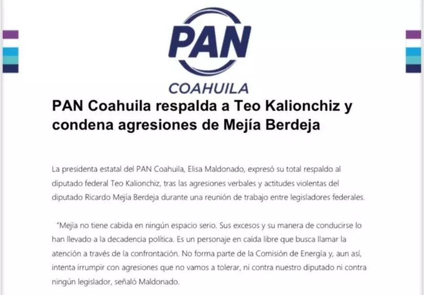 La dirigente estatal recordó además que Mejía Berdeja ha transitado por diversos partidos políticos sin identidad ni convicción, lo que a su juic