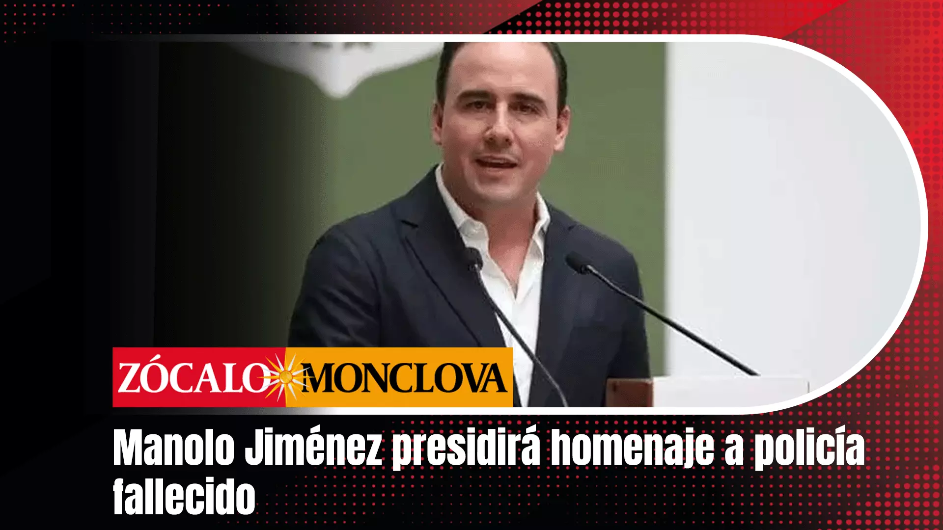 Este lunes el Mandatario estatal envió condolencias a la familia del uniformado