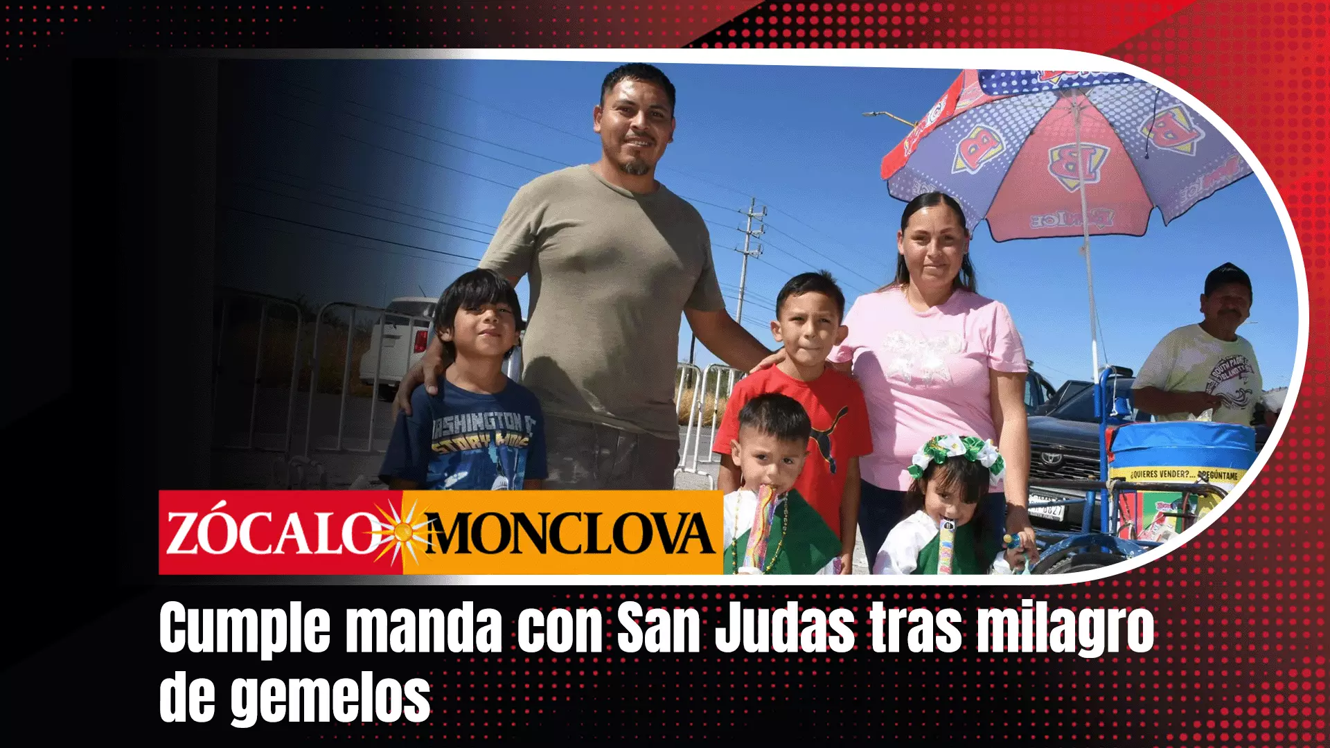 Cada año, la familia cumple una manda con el santo, asistiendo a las celebraciones vestida con túnicas y ofreciendo reliquias.