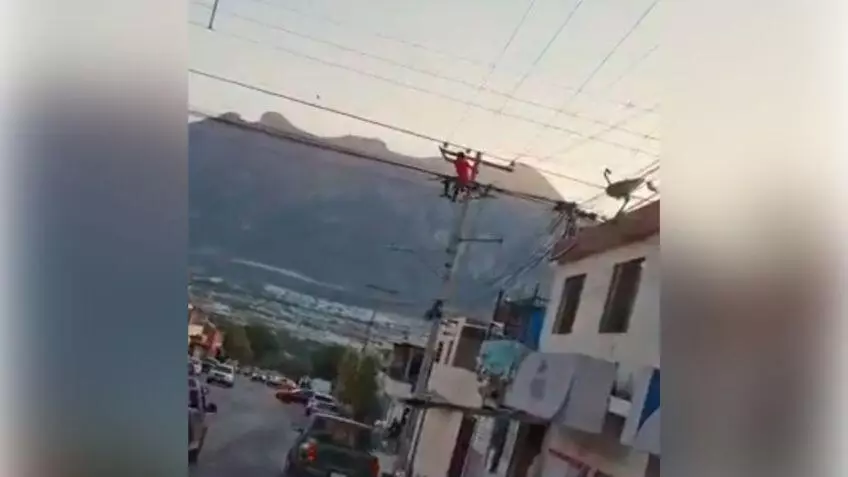 Decenas de vecinos de la colonia San Gilberto presenciaron la impactante escena 