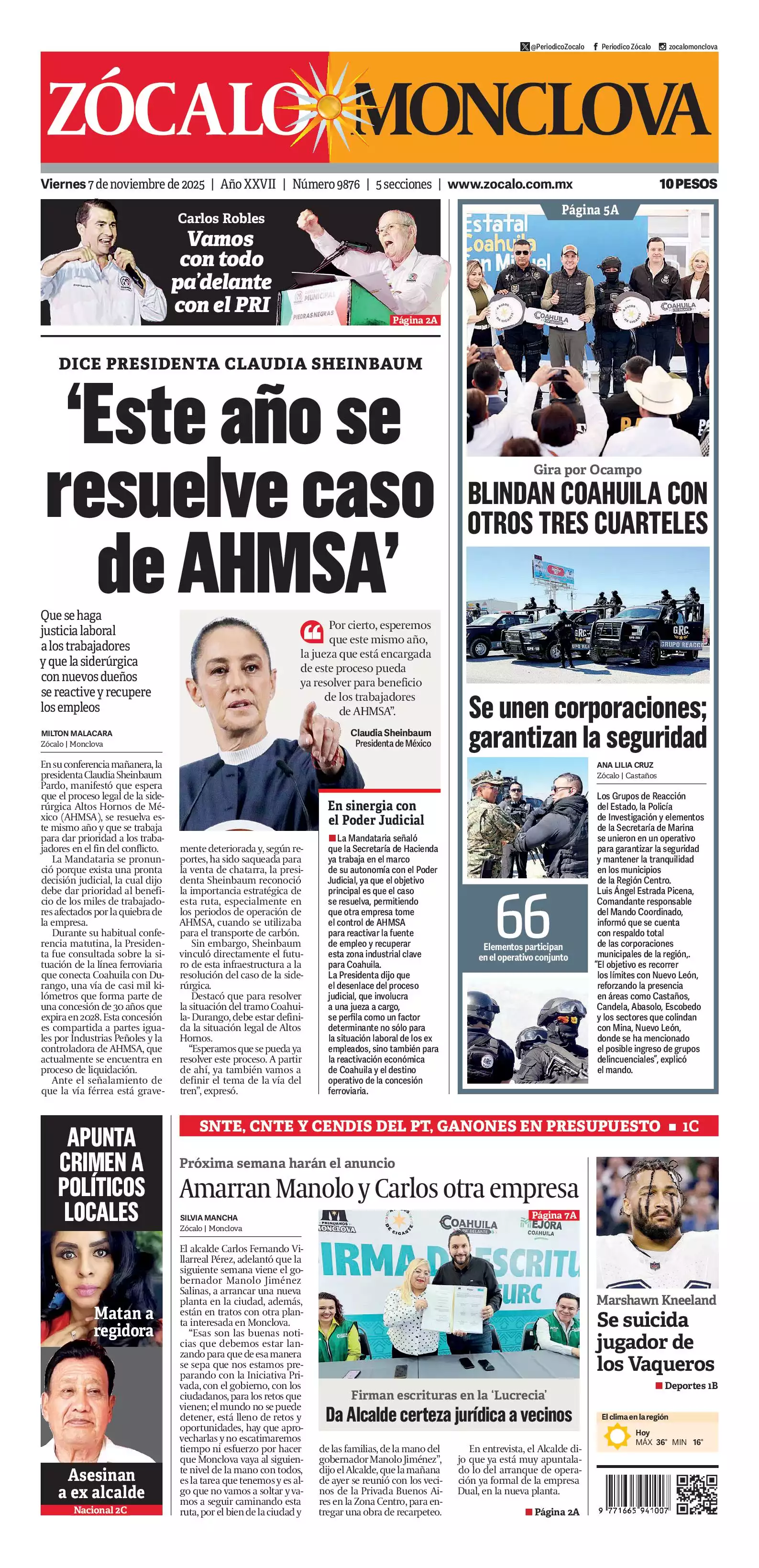 Monclova edición impresa