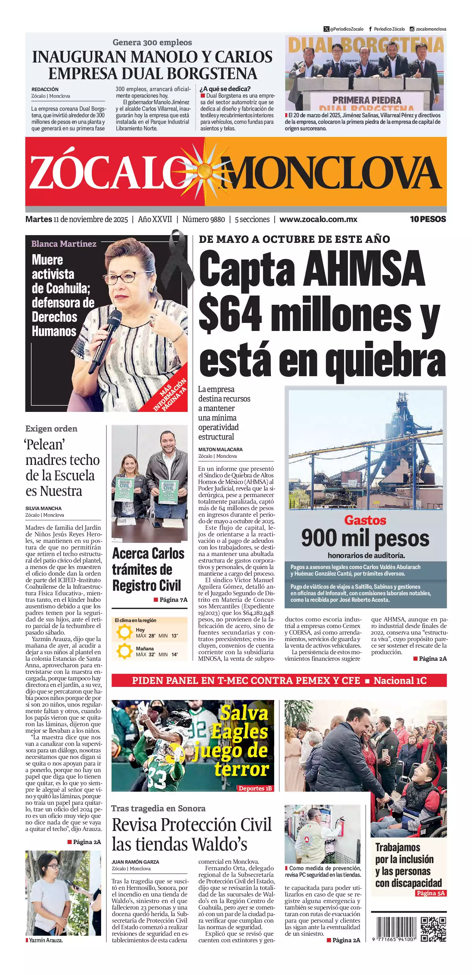 Monclova edición impresa