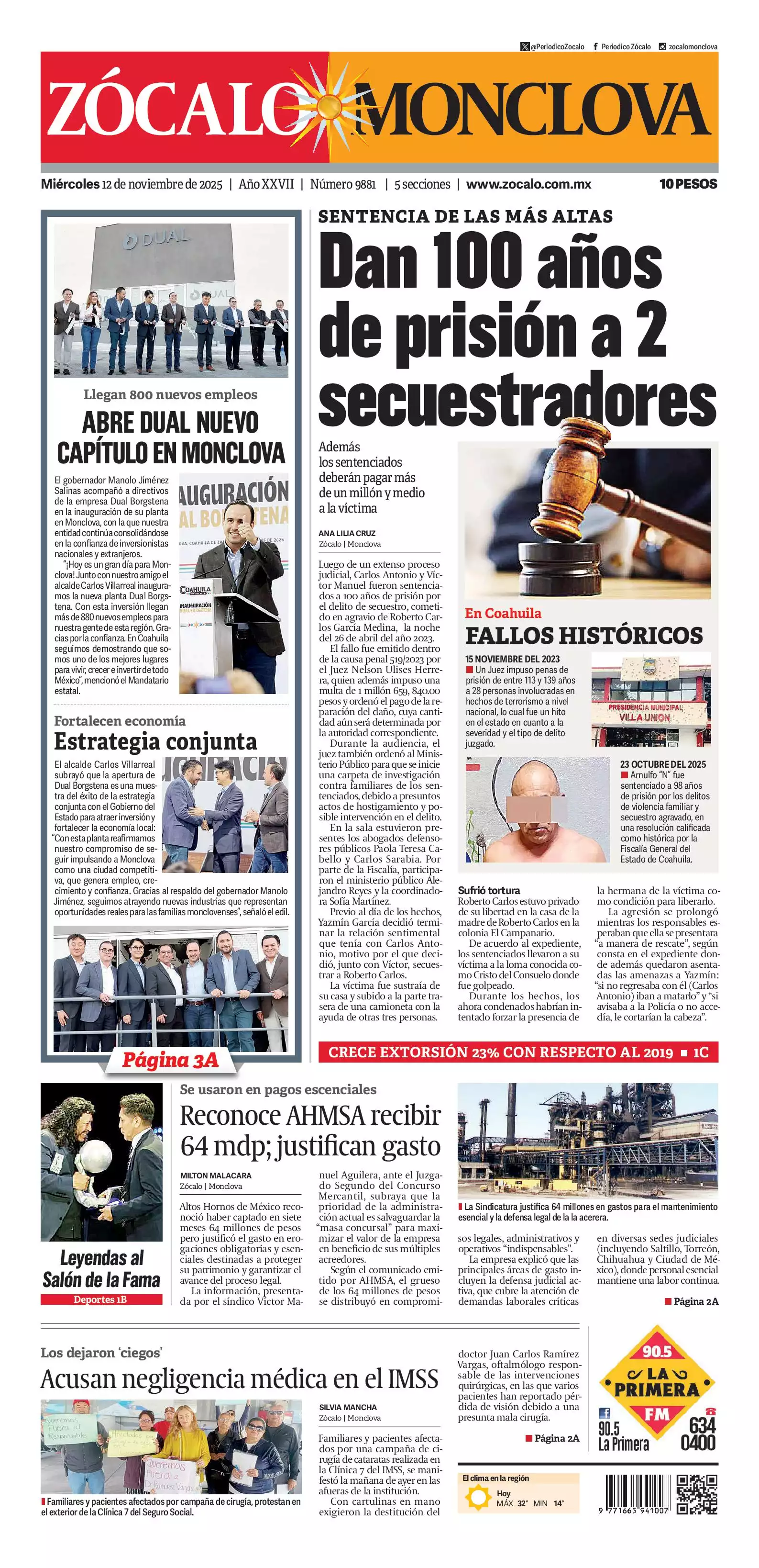 Monclova edición impresa