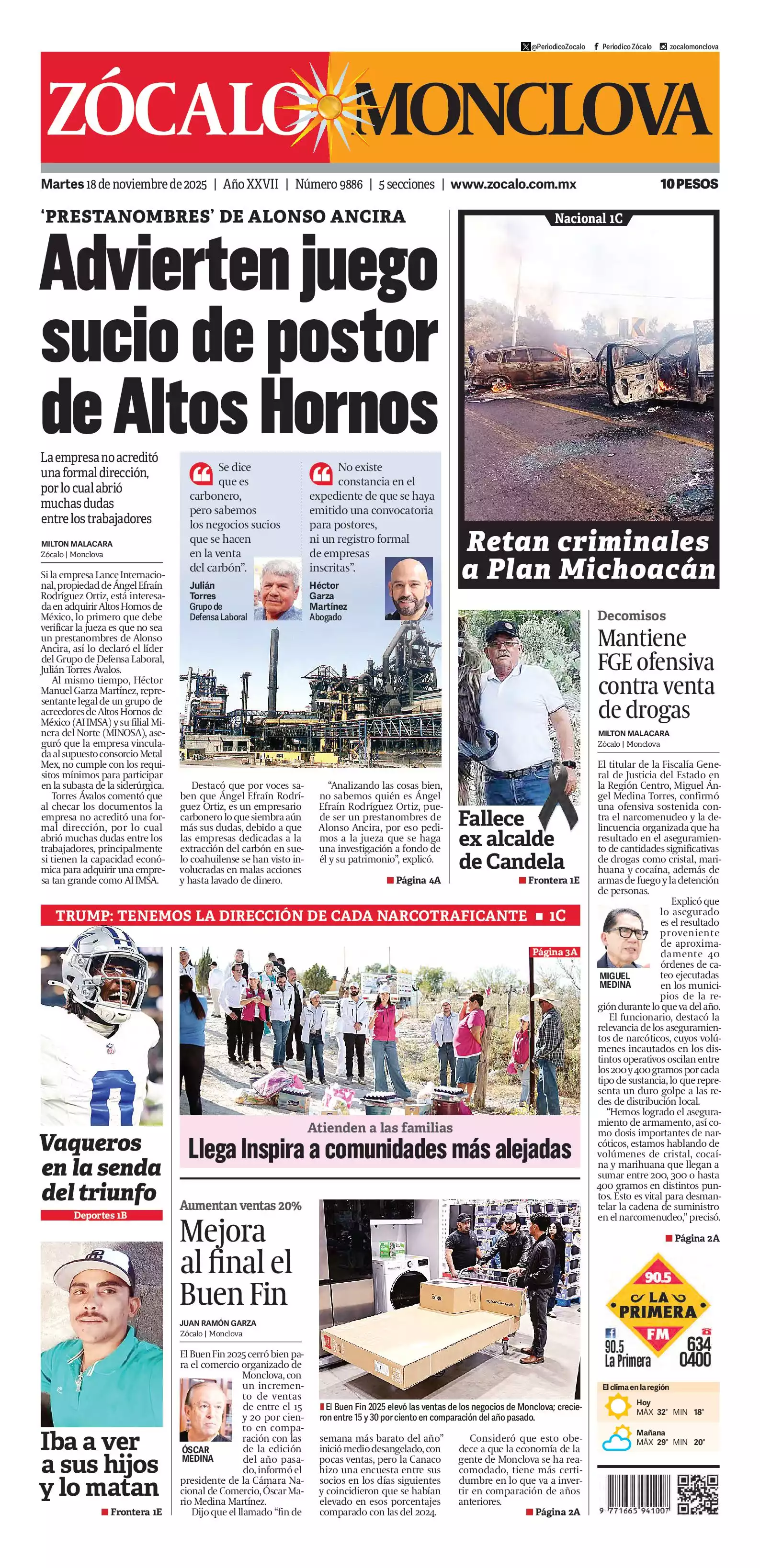 Monclova edición impresa